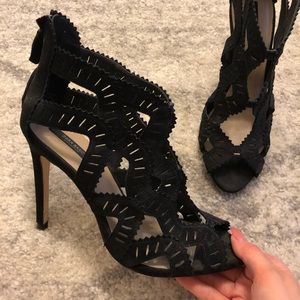 Black zara heels